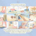 A sleepy teddy bear nestled in a colorful patchwork quilt invites sweet dreams in a serene nursery scene